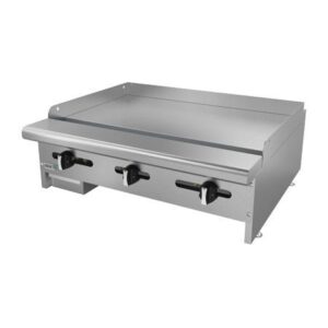 plancha-lisa-a-gas-con-placa-de-5-8-aemg-36-restaurant-line-asber