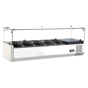 Vitrina Refrigerada para Ensaladas 1.30 m GN-1305SB Kreppsland